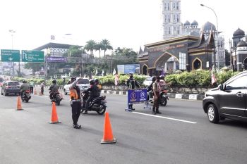 H-2 Lebaran, Polres Bogor berlakukan Gage di Simpang Gadog
