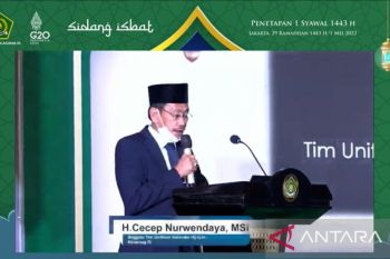 Hilal awal Syawal 1443 Hijriah dimungkinkan dapat dirukyat secara hisab