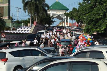 Masjid Alfurqon Bandarlampung dipadati jamaah Shalat Id