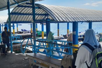 Aktivitas pelabuhan armada semut di Ternate terlihat normal saat Lebaran
