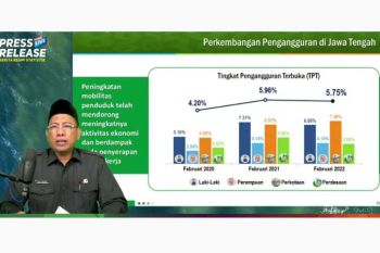 Pengangguran di Jateng meningkat 6,26 persen