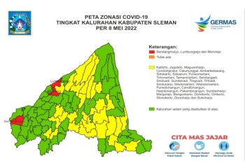 60,5 persen kelurahan di Sleman masuk zona hijau COVID-19