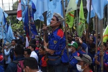 Aksi Buruh KSI SPSI