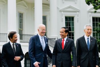 Presiden RI Jokowi hadiri jamuan santap malam dengan Presiden AS Joe Biden