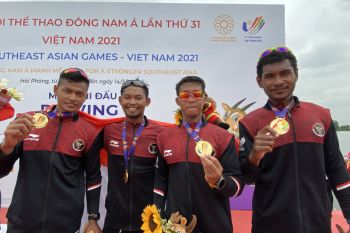 Tim dayung Indonesia raih delapan emas dari rowing SEA Games Vietnam