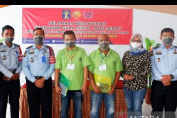 Kemenkumham Sumsel latih narapidana keterampilan bersertifikat