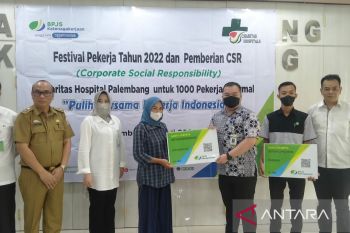 Seribu  pekerja sektor informal di Palembang dapat jaminan kecelakaan kerja