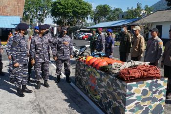 Lantamal VIII  melaksanakan apel gelar latihan penanggulangan bencana