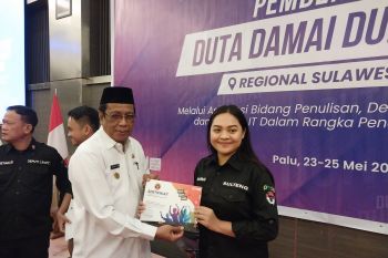 Gubernur Sulteng: Duta Damai BNPT sebarkan pesan damai