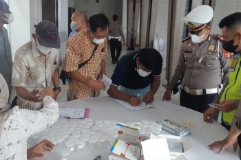 Polda Lampung dan jajaran berikan penyuluhan kepada 79 pengemudi kegiatan Apeksi