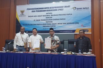 Bank Papua jalin kerja sama dengan Baznas pengelolaan ZIS