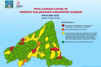 Kelurahan zona merah COVID-19 di Sleman naik tiga kali lipat