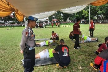 Peserta seleksi Casis Bintara Polda Sulut ikuti tes kesamaptaan jasmani