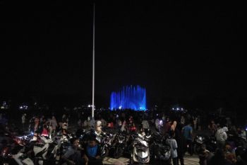 Destinasi wisata Air Mancur Tastura Lombok Tengah kembali dibuka