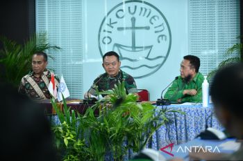Kasad Jenderal TNI Dudung Abdurachman kantor PGI Pusat bangun sinergisme lintas agama