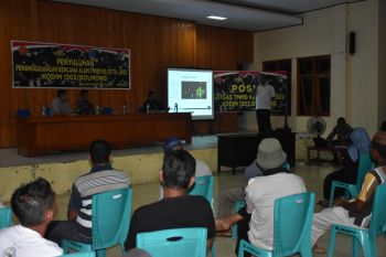 Satgas TMMD Kodim 1303/Bolmong gelar penyuluhan penanggulangan bencana