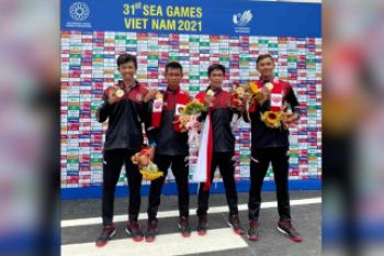Kalahkan Vietnam, dayung regu Indonesia raih emas