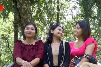 Kebun Raya Bali mulai dipadati pengunjung