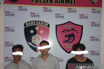 Tiga dari tujuh pencuri besi di tambang pemecah batu Lenek Lotim ditangkap