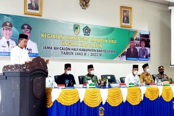 63 jamaah calon haji Barito Utara ikuti manasik haji