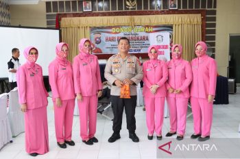 Polres Agam gelar donor darah dalam rangka Hari Bhayangkara