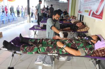 TNI mendukung kecukupan stok darah di Lombok Tengah
