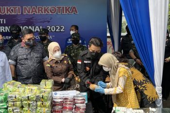 BNN musnahkan 308,4 kgram sabu-sabu asal Aceh