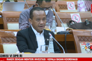 Bahlil usulkan anggaran Rp1,8 triliun untuk kejar Rp1.400 triliun di 2023