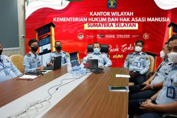 Kakanwil Kemenkumham Sumsel hadiri mobile intelectual property clinic secara virtual
