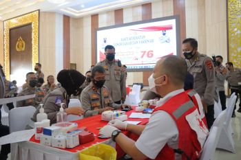 Gelar Bhakti Kesehatan,Ketua Bhayangkari Lampung:Setetes Darah Kita Berguna Untuk Orang Lain