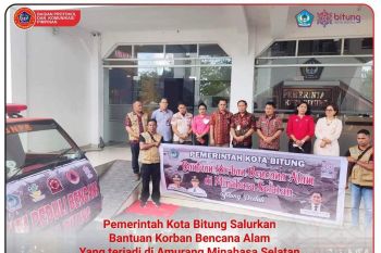 Pemkot Bitung peduli korban bencana alam di Minahasa Selatan