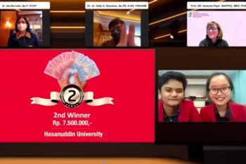 Tim Mahasiswa FK Unhas juara dua Respiquizz 2022