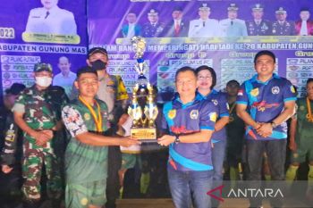 Bupati Gunung Mas bangga final sepak bola junjung sportivitas