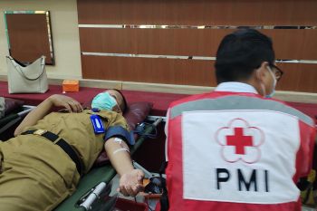 Pemkot Bandarlampung gelar donor darah dalam rangkain HUT ke-340