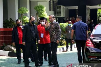 Presiden RI Joko Widodo hadiri Rapat Kerja Nasional PDIP