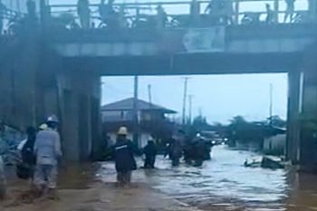 500 KK  terdampak banjir di Desa Fatufia Kabupaten Morowali