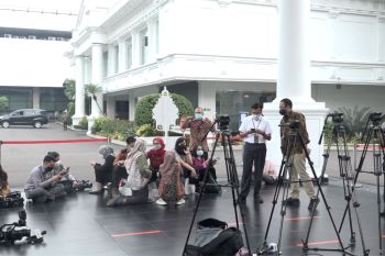 Suasana Istana Merdeka jelang perombakan Kabinet Indonesia Maju