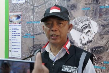 Tempat sampah salah satu hotel kediaman jamaah calon haji terbakar