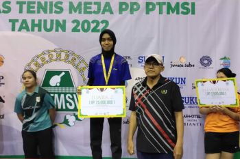 Atlet Sulsel raih medali perak pada Kejurnas Tenis Meja Yogyakarta