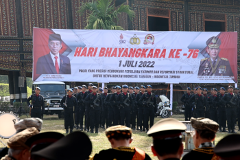HUT Bhayangkara ke 76, Kapolda Sumbar ingin mengatualisasikan nilai-nilai budaya yang ada di Pagaruyung kepada publik