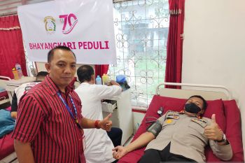 Kapolres OKU minta personel jadi pendonor darah sukarela