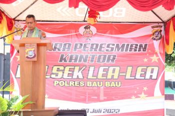 Wakapolda Sultra resmikan Polsek Lea-lea Baubau