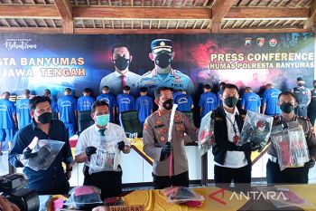 Polresta Banyumas ungkap 10 tindak pidana dengan 14 tersangka