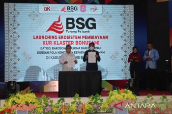 BSG luncurkan KUR klaster Bohusami pada petani-pedagang
