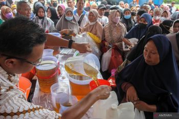 600 ribu ton minyak goreng sudah tersalurkan dari data Simirah