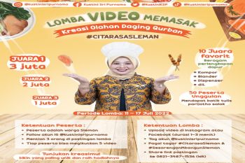 Bupati Sleman memggelar lomba video olahan daging kurban