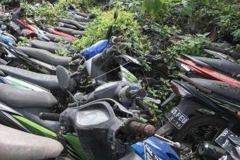 Penampungan Motor Hasil Penindakan Polisi