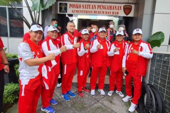 Semarakkan HDKD ke-77, Kanwil Kemenkum HAM Riau kirim tiga petenis andalan