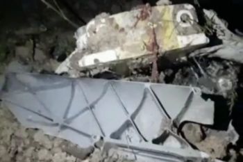 Petugas  lakukan olah TKP jatuhnya pesawat di Blora