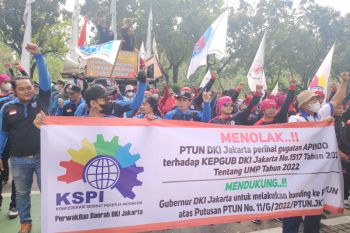 Para buruh dukung Anies ajukan banding terhadap putusan PTUN terkait UMP 2022